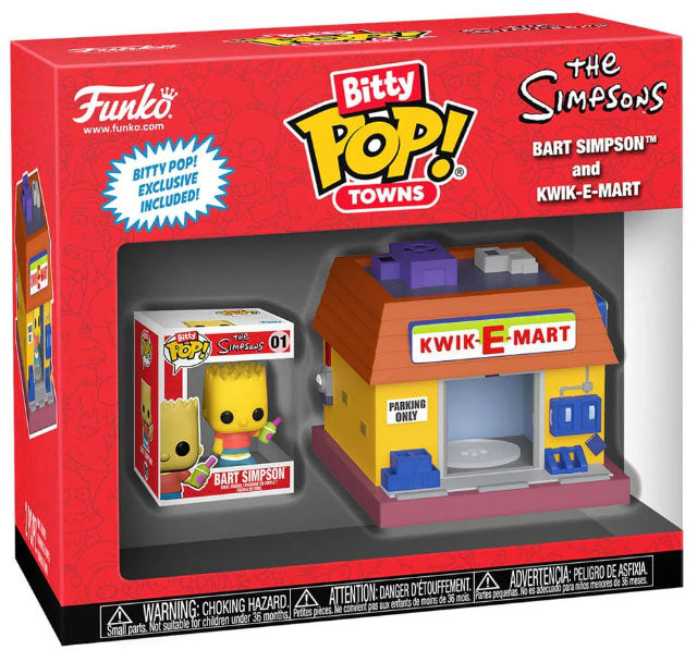 FUNKO BITTY POP Town The Simpsons Bart and Kwik-E-Mart