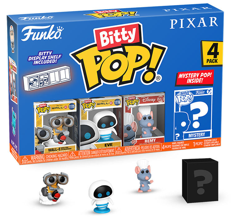 FUNKO BITTY POP 4 Pack Disney Pixar Wall-E