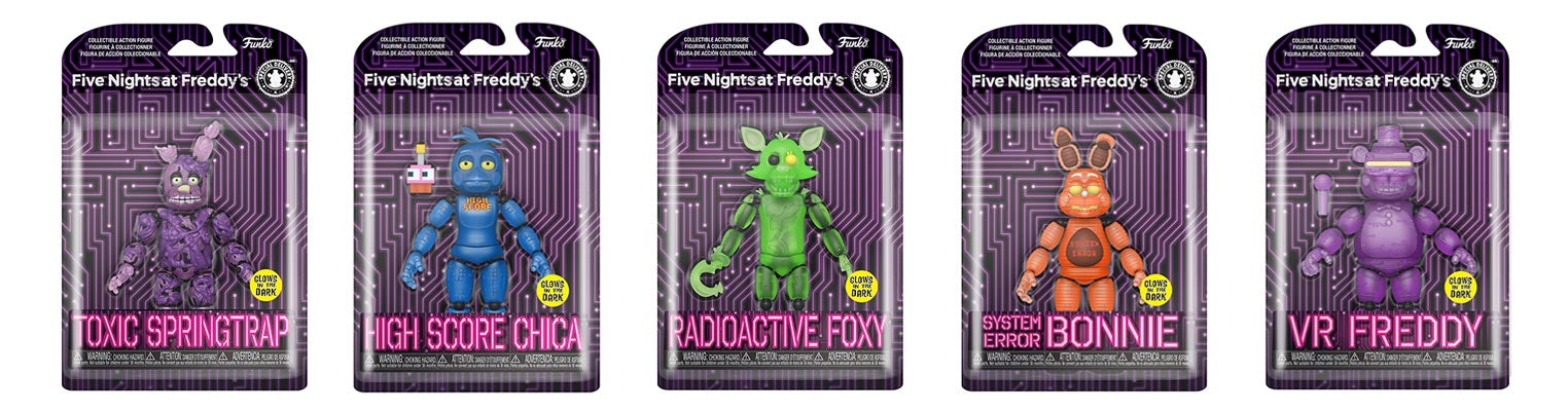 FUNKO FIGURE ASSORTIMENTO FNAF GLOW S7