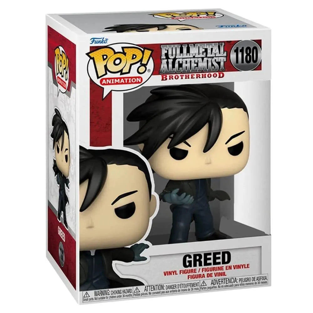 FULLMETAL ALCHEMIST: BROTHERHOOD - 1180 GREED (EXCLUSIVE) 9CM (SCATOLA DANNEGGIATA)  Pop! | FUNKO