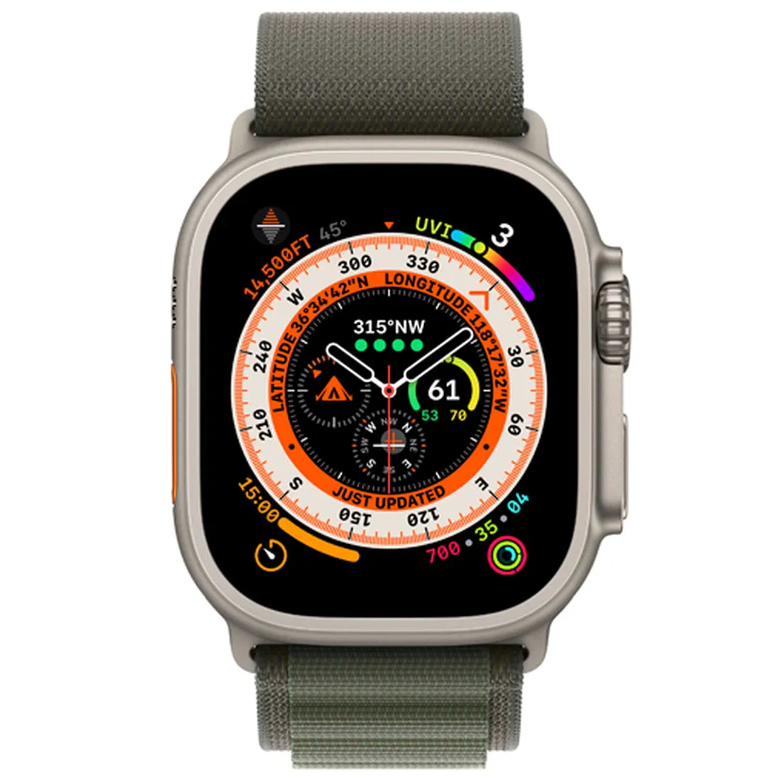 Apple Watch Ultra Verde Cinturino Nylon Large