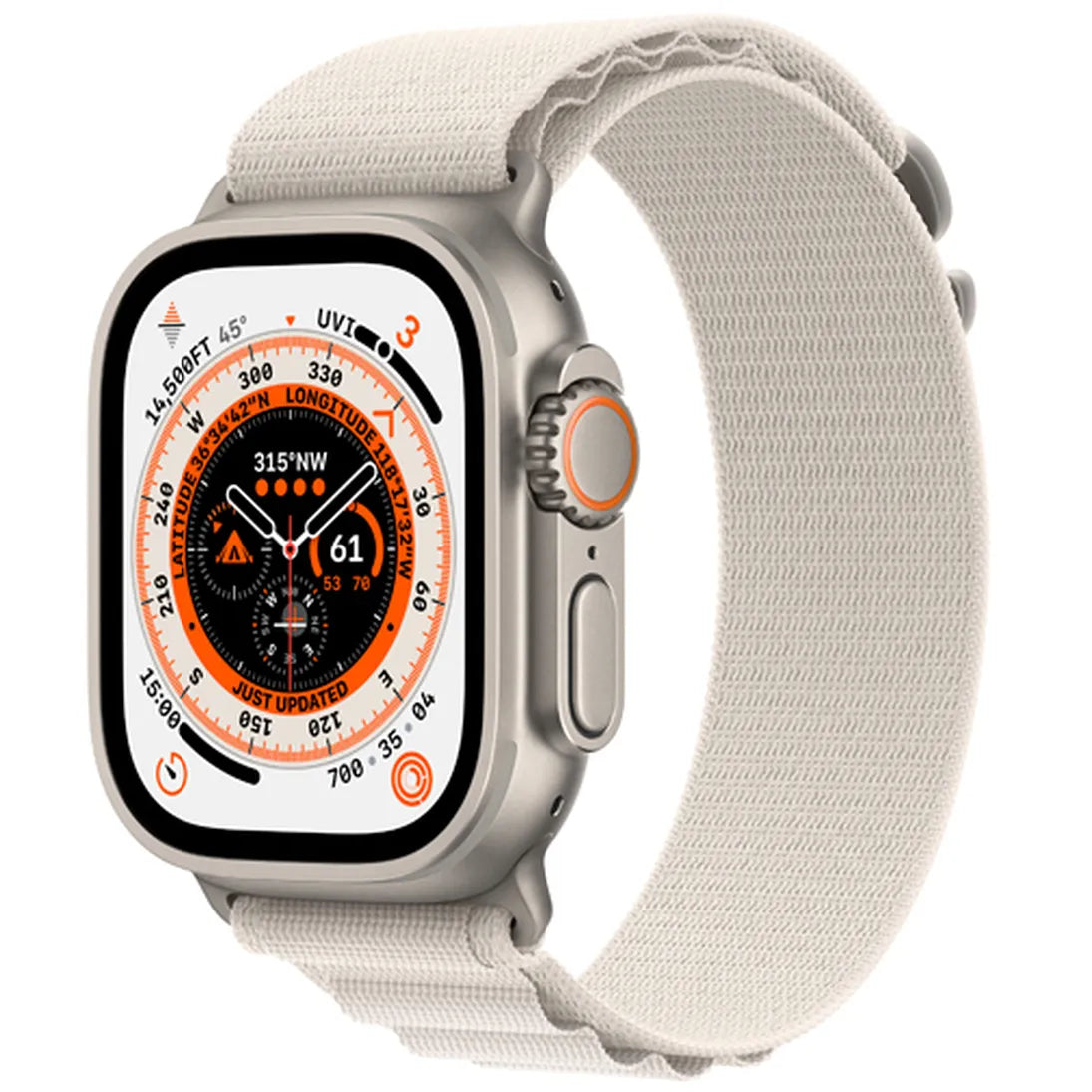 Apple Watch Ultra Bianco Cinturino Nylon Large