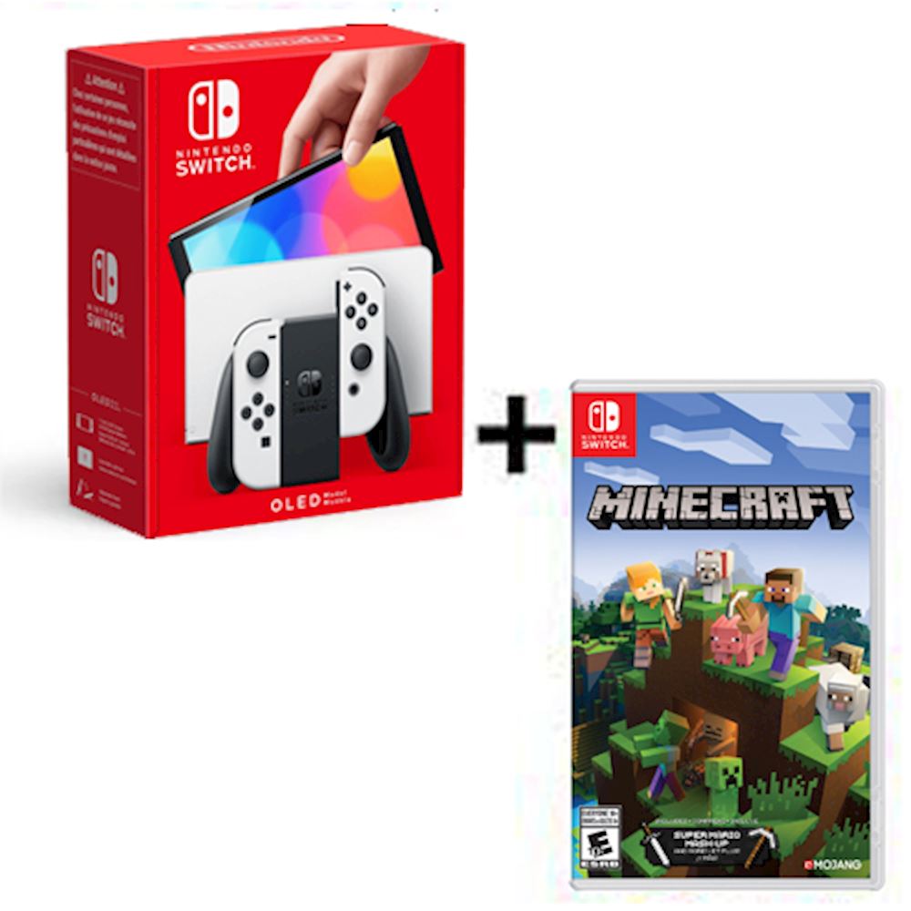 Nintendo Switch Oled bianca + Minecraft