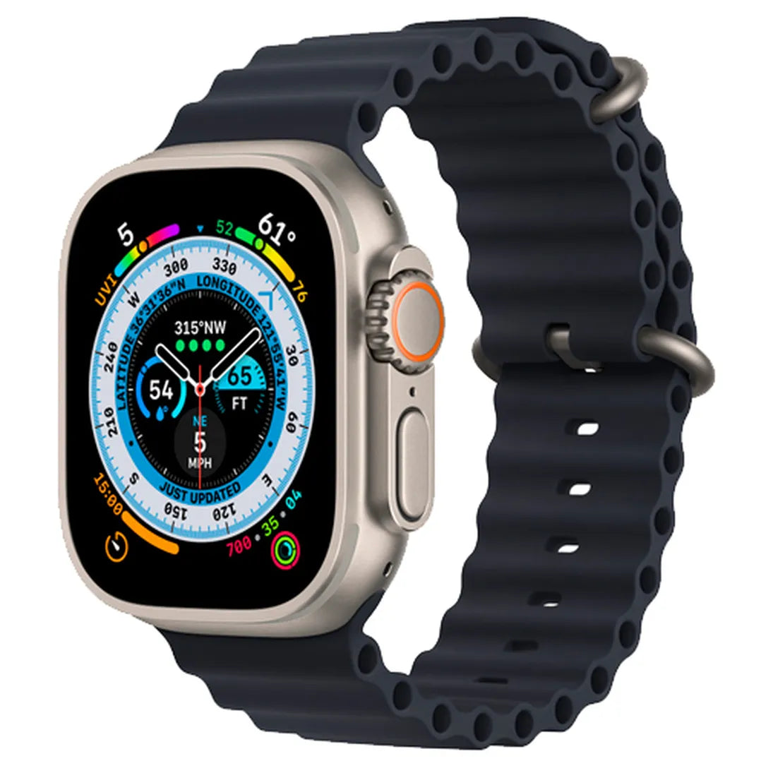 Apple Watch Ultra Cinturino Gomma Blu Medium